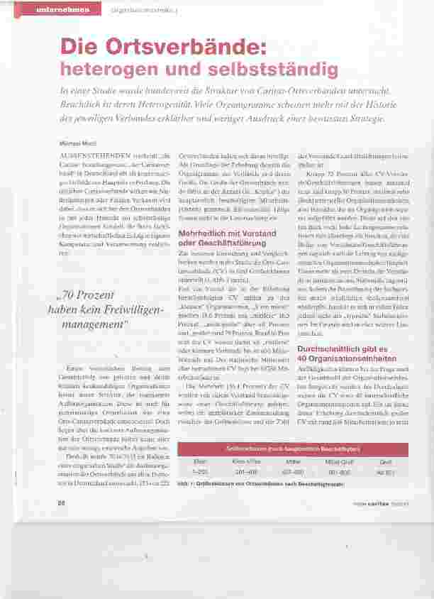 Vorschauseite 1: Die Ortsverbände: heterogen und selbstständig