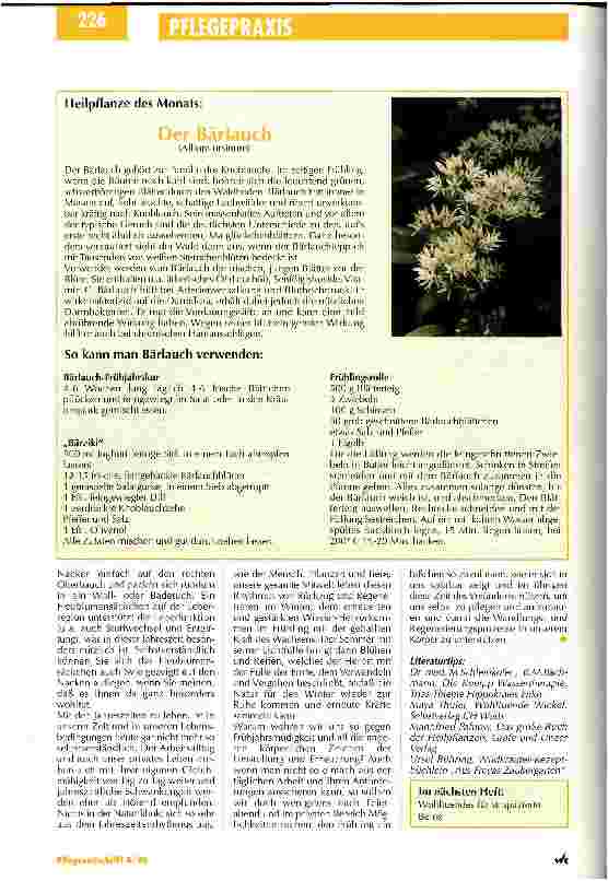 Vorschauseite 3: Fit in den Frühling Selbstpflege für Pflegende/Teil 1