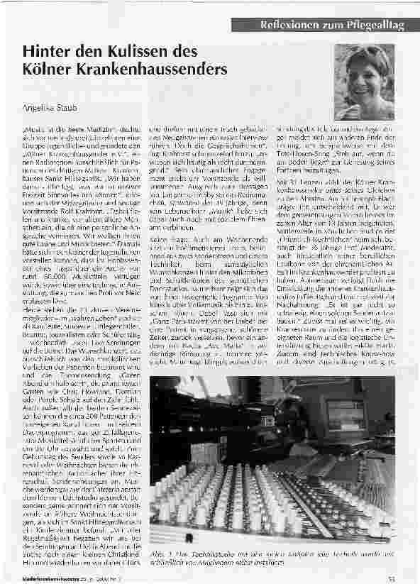 Vorschauseite 1: Hinter den Kulissen des Kölner Krankenhaussenders