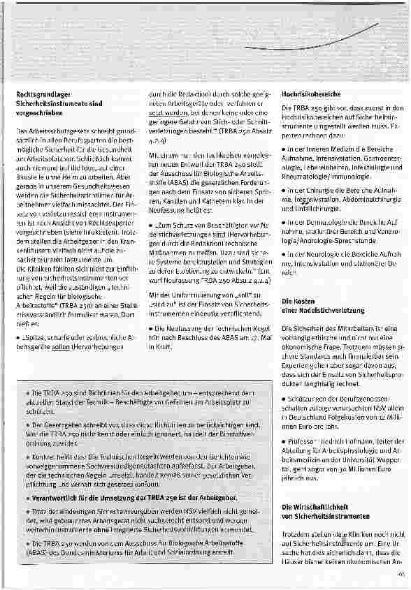Vorschauseite 3: Mehr Sicherheit für Pflegende