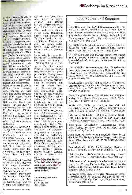 Vorschauseite 2: Getragen und gehalten von Gott Betrachtungen zur Jahreslosung 1996
