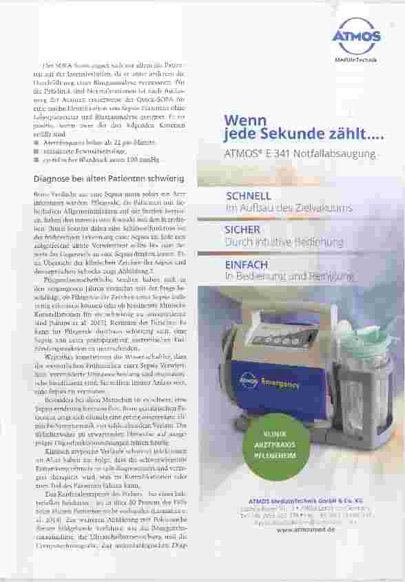 Vorschauseite 4: Sepsis: Pflege kommt Schlüsselfunktion zu