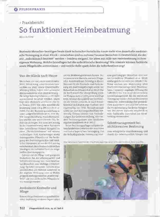 Vorschauseite 1: So funktioniert Heimbeatmung
