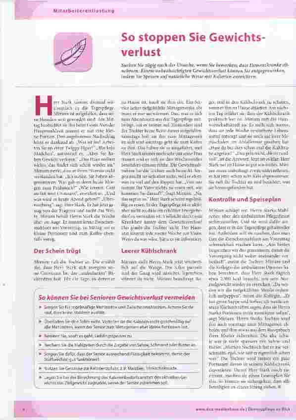 Vorschauseite 1: So stoppen Sie Gewichtsverlust