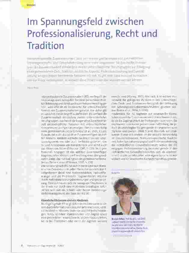 Vorschauseite 1: Professionalisierung, Recht und Tradition