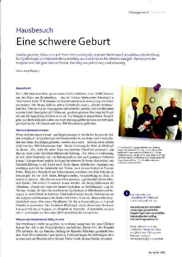 Vorschauseite 1: Eine schwere Geburt