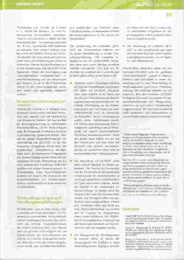 Vorschauseite 6: Auf der Suche nach dem goldenen Analyseinstrument - Erfahrungen in der Anwendung des Leitfadens