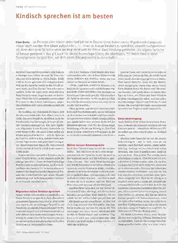 Vorschauseite 1: Kindisch sprechen ist am besten