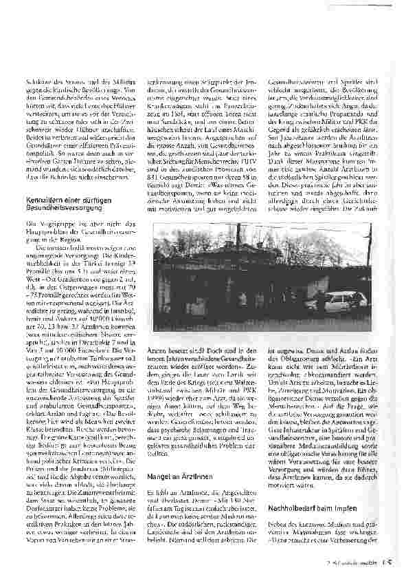 Vorschauseite 2: Vogelgrippe, Armut und Unterversorgung
