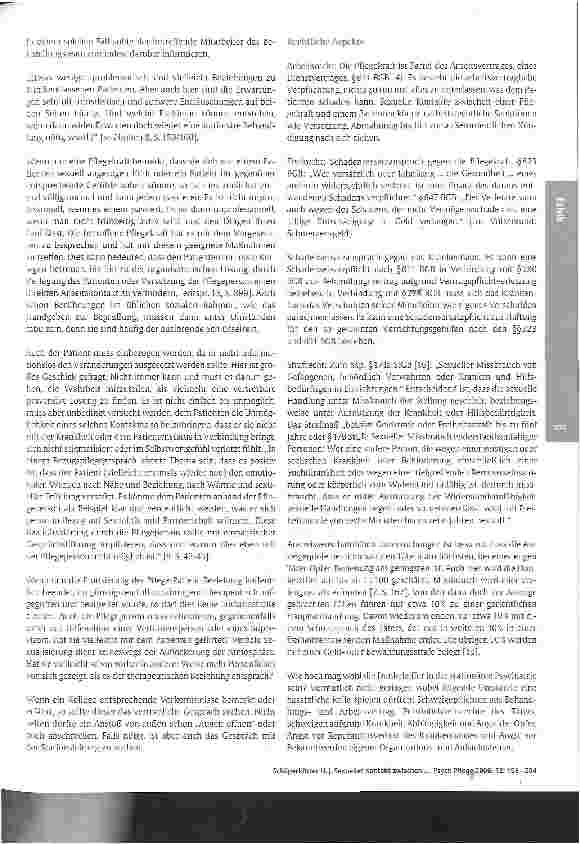 Vorschauseite 6: Sexueller Kontakt zwischen Pflegenden und Patienten - ein Tabuthema?