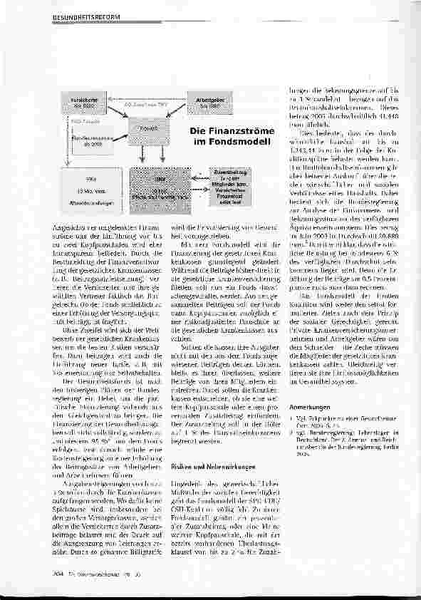 Vorschauseite 2: Neue Belastungen für die gesetzlich Versicherten