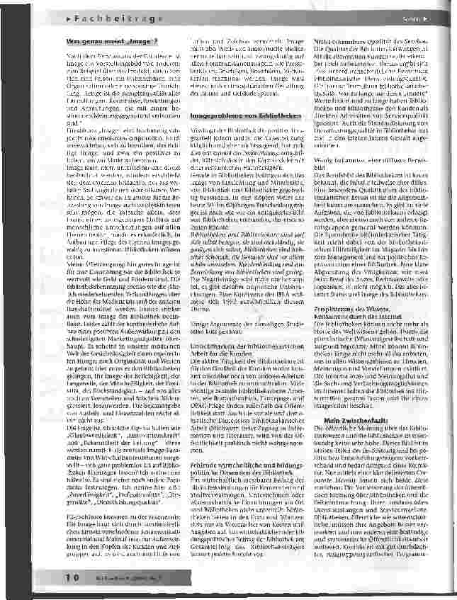 Vorschauseite 2: Überlegungen zur Außendarstellung und Programmarbeit von Bibliotheken