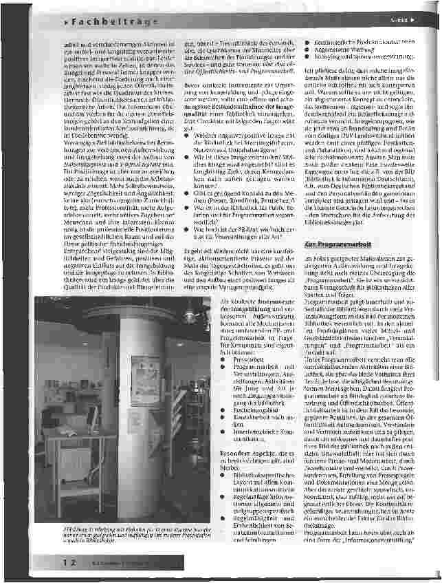 Vorschauseite 3: Überlegungen zur Außendarstellung und Programmarbeit von Bibliotheken