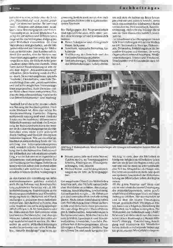 Vorschauseite 4: Überlegungen zur Außendarstellung und Programmarbeit von Bibliotheken