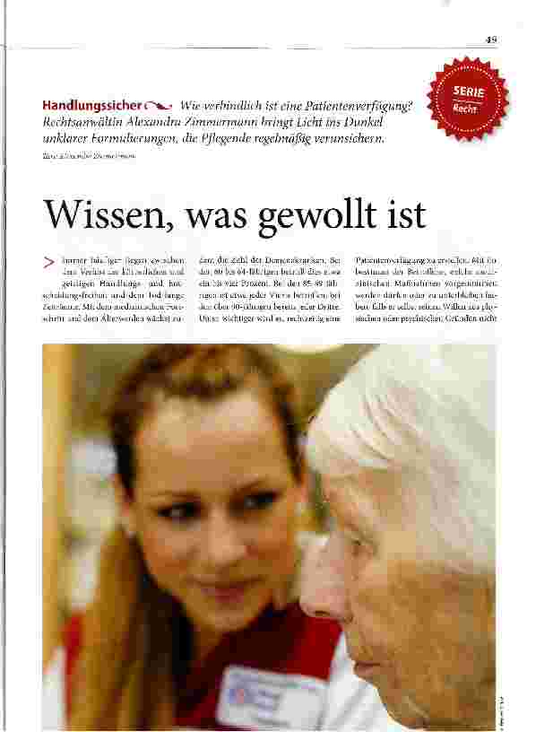 Vorschauseite 1: Wissen, was gewollt ist