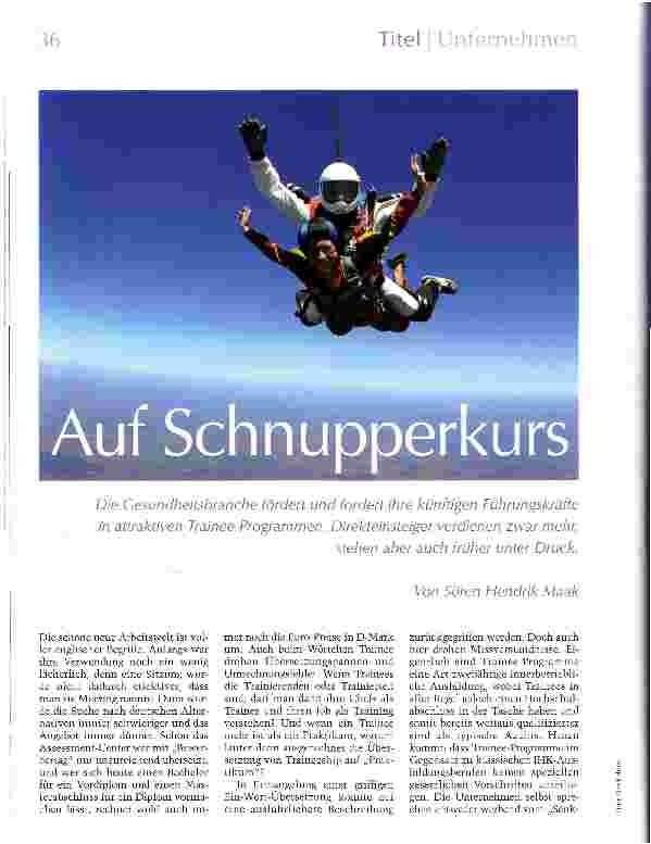 Vorschauseite 1: Auf Schnupperkurs