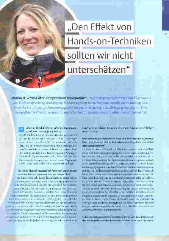 Vorschauseite 2: Den Effekt von Hands-on-Techniken sollte wir nicht unterschätzen