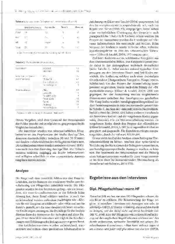 Vorschauseite 3: Die Konstruktion von Berufsbildern bei Fachfrauen/ -männern Gesundheit und dipl. Pflegefachpersonen