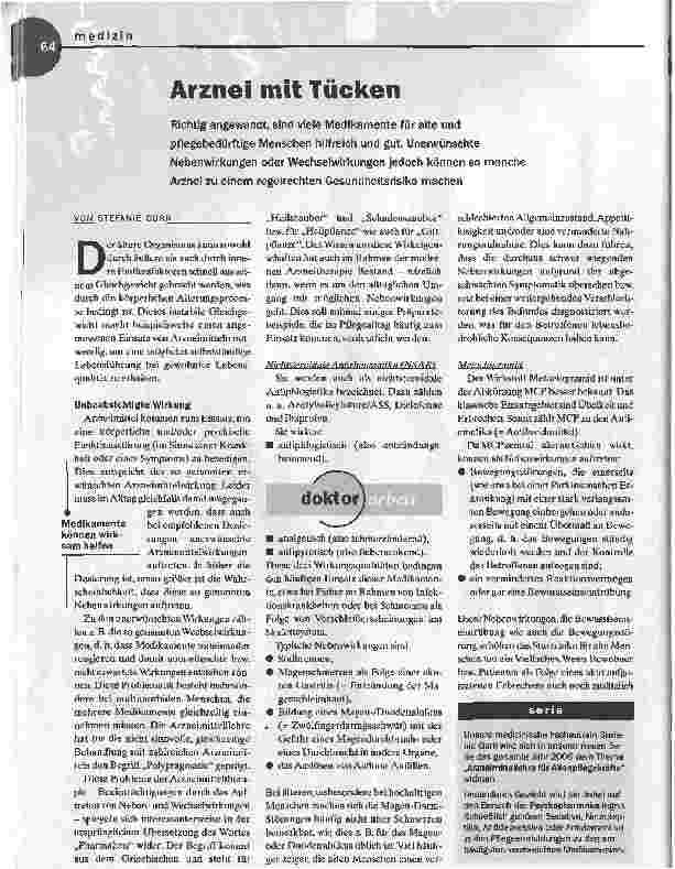Vorschauseite 1: Arznei mit Tücken