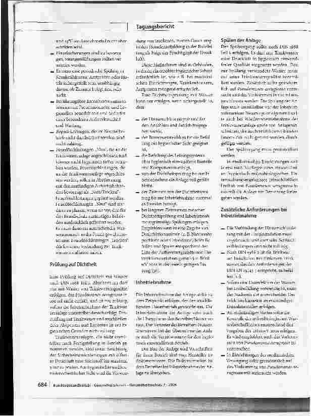 Vorschauseite 4: Empfehlung des Umweltbundesamts nach Anhörung der Trinkwasserkommission des Bundesministerium für Gesundheit