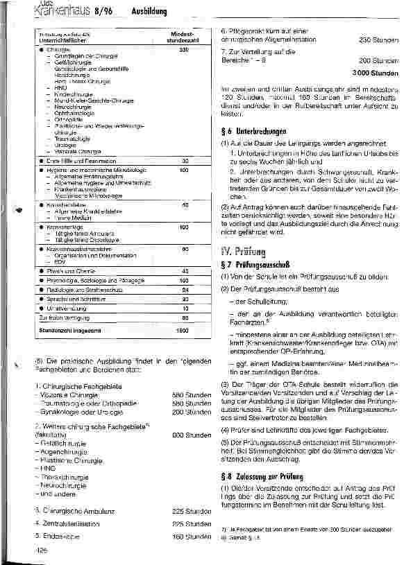 Vorschauseite 3: Ausbildung zu Operationstechnischen Assistentinnen/Assistenten