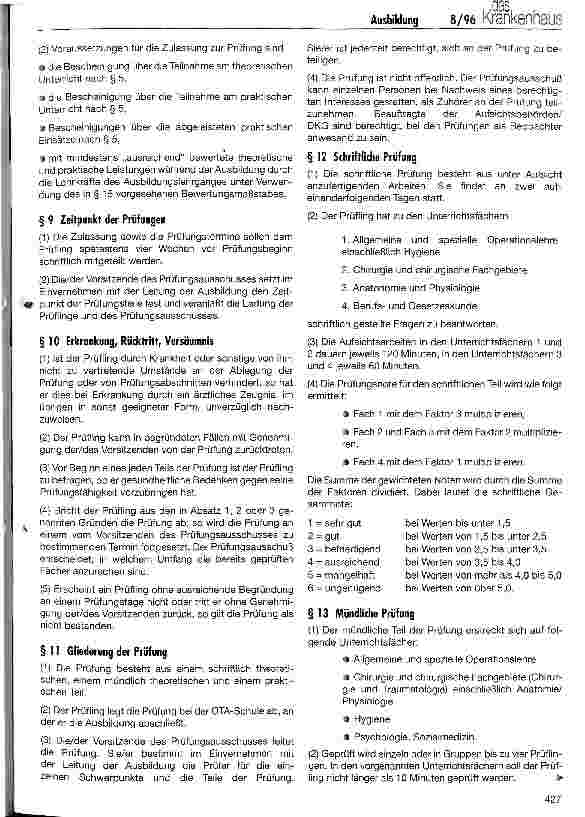Vorschauseite 4: Ausbildung zu Operationstechnischen Assistentinnen/Assistenten
