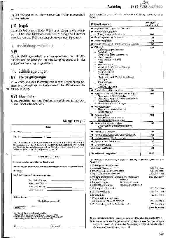 Vorschauseite 6: Ausbildung zu Operationstechnischen Assistentinnen/Assistenten