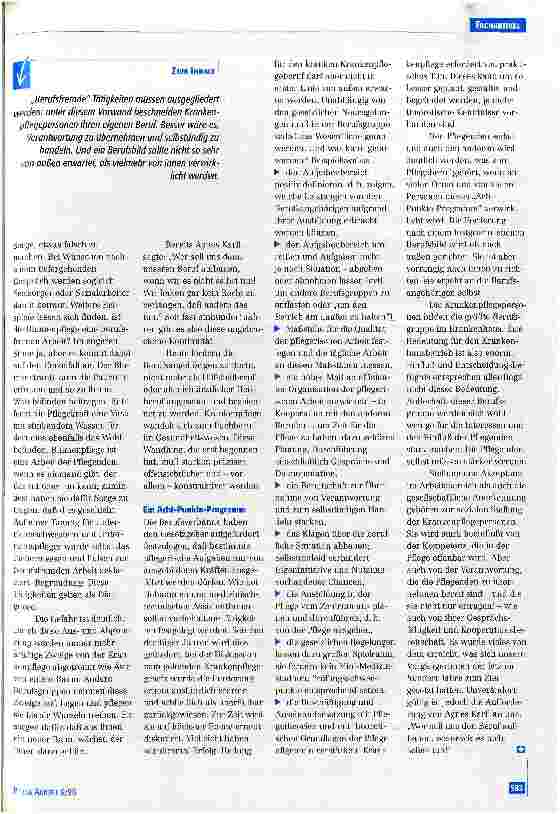 Vorschauseite 2: Wir müssen unseren Beruf selbst aufbauen! Pflegekräfte geben gerne Tätigkeiten ab - zu Unrecht.