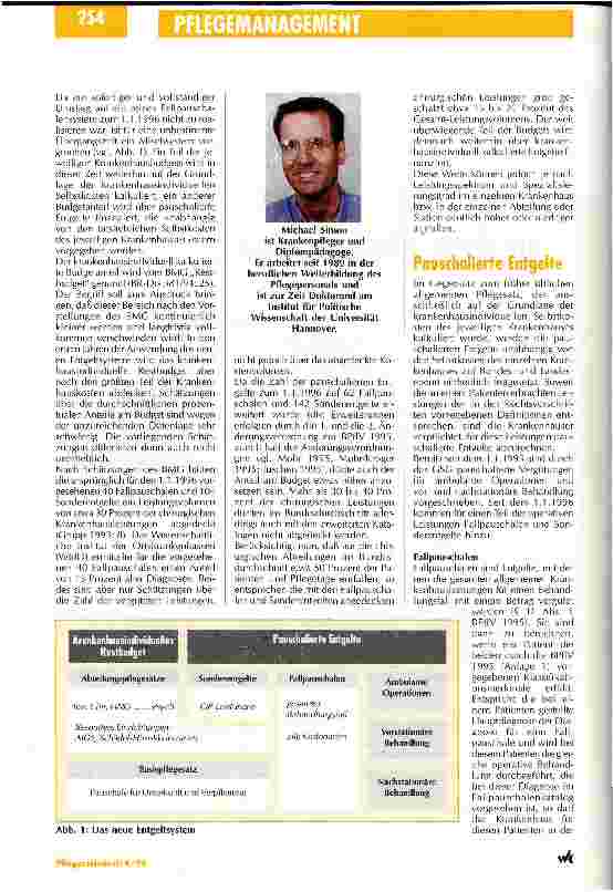 Vorschauseite 2: Ökonomische Fragen rücken stärker in den Mittelpunkt Bundespflegesatzverordnung 1995/Teil 1