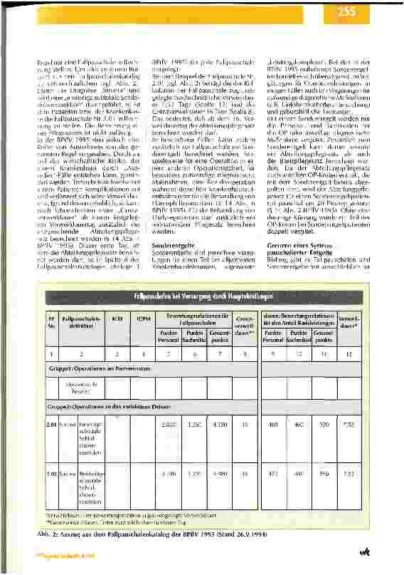 Vorschauseite 3: Ökonomische Fragen rücken stärker in den Mittelpunkt Bundespflegesatzverordnung 1995/Teil 1