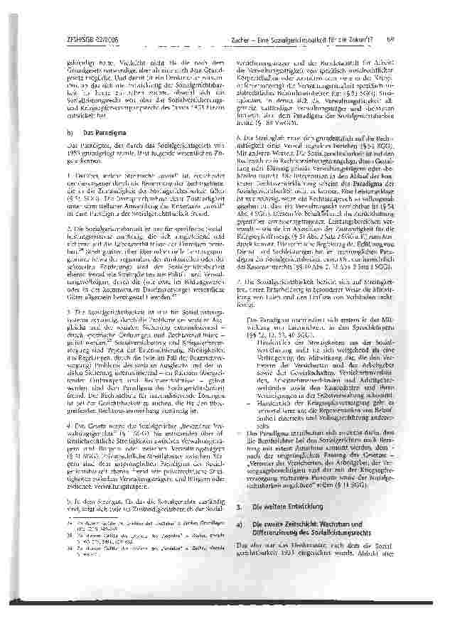 Vorschauseite 3: Eine Sozialgerichtsbarkeit für die Zukunft?