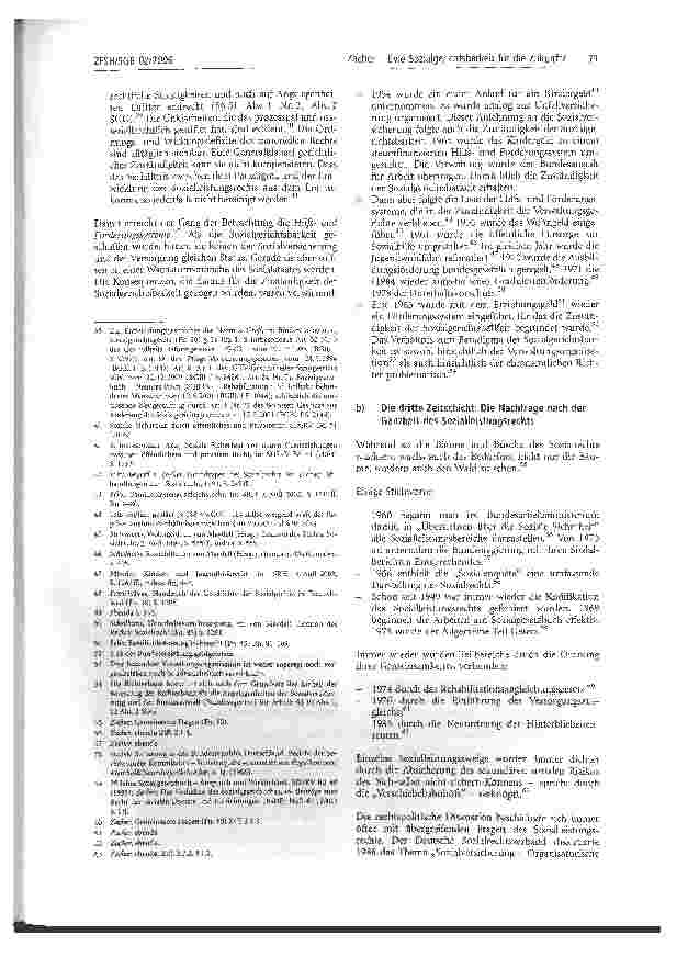 Vorschauseite 5: Eine Sozialgerichtsbarkeit für die Zukunft?