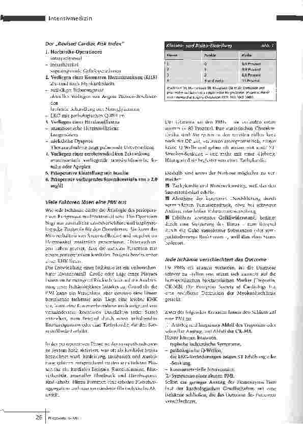 Vorschauseite 2: Perioperative Myokardischämie - Die stumme Gefahr