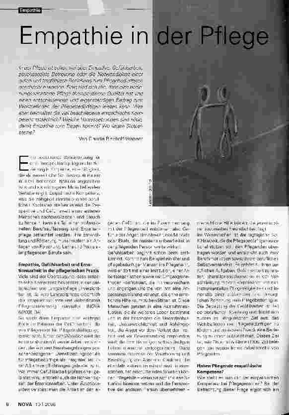 Vorschauseite 1: Empathie in der Pflege