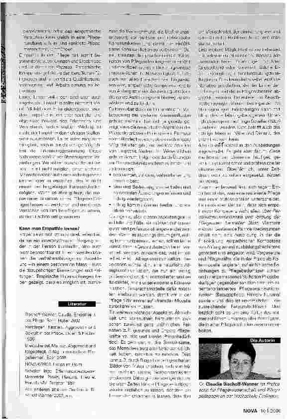 Vorschauseite 4: Empathie in der Pflege