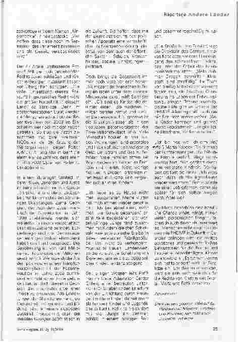 Vorschauseite 3: Lobbyarbeit für entwurzelte Kinder