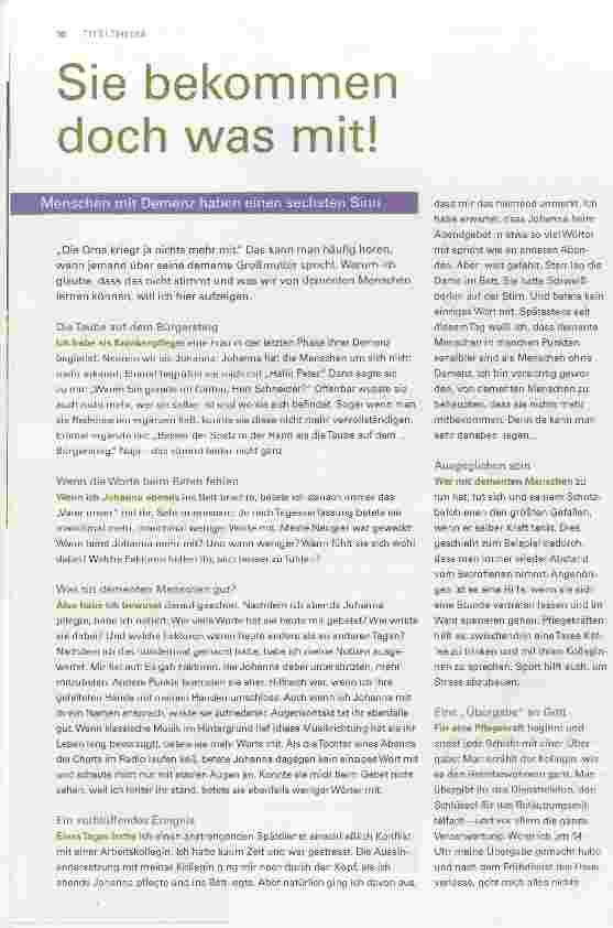Vorschauseite 1: Sie bekommen doch was mit!
