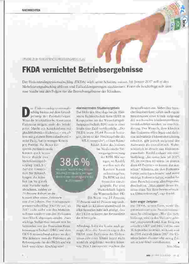 Vorschauseite 1: FKDA vernichtet Betriebsergebnisse