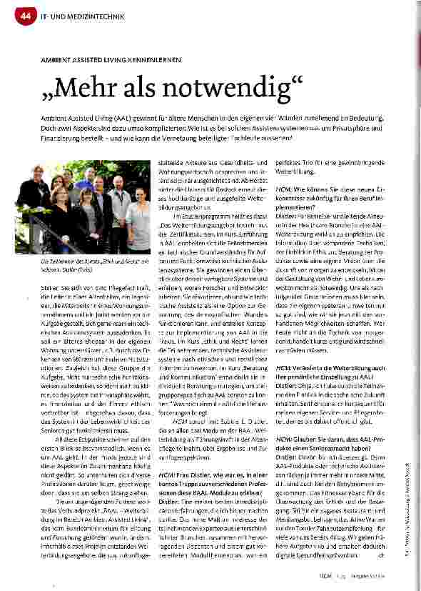 Vorschauseite 1: Mehr als notwendig