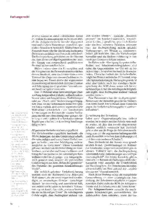Vorschauseite 3: Zwischen Organisationsmangel und allgemeinem Lebensrisiko