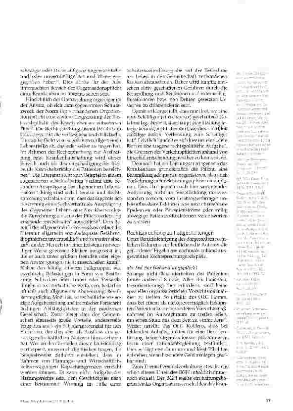 Vorschauseite 4: Zwischen Organisationsmangel und allgemeinem Lebensrisiko