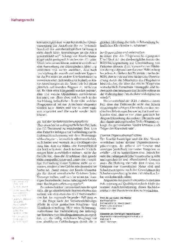 Vorschauseite 5: Zwischen Organisationsmangel und allgemeinem Lebensrisiko