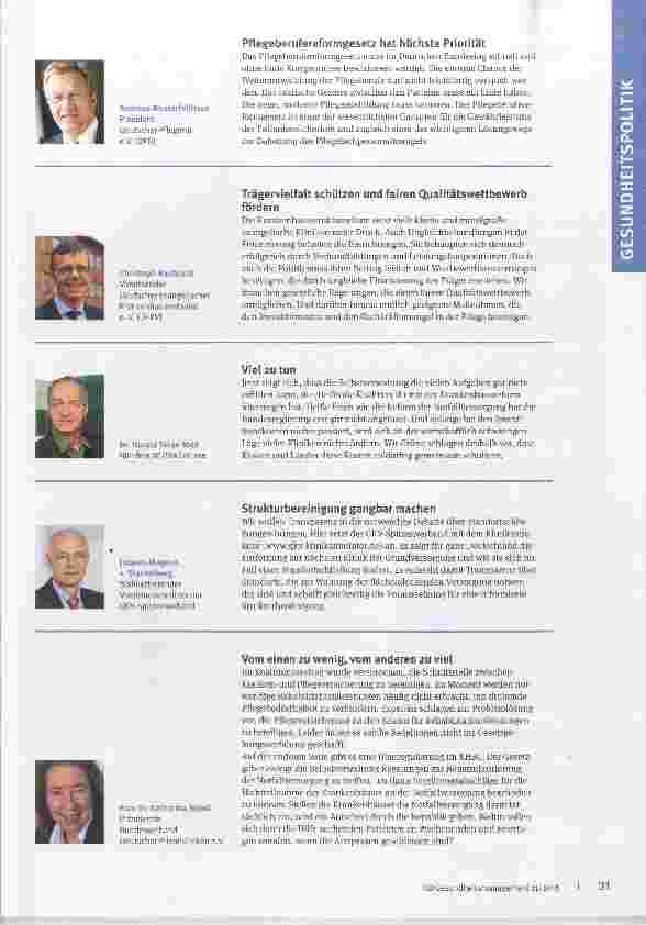 Vorschauseite 3: Aus Politik und Gesundheitswirtschaft