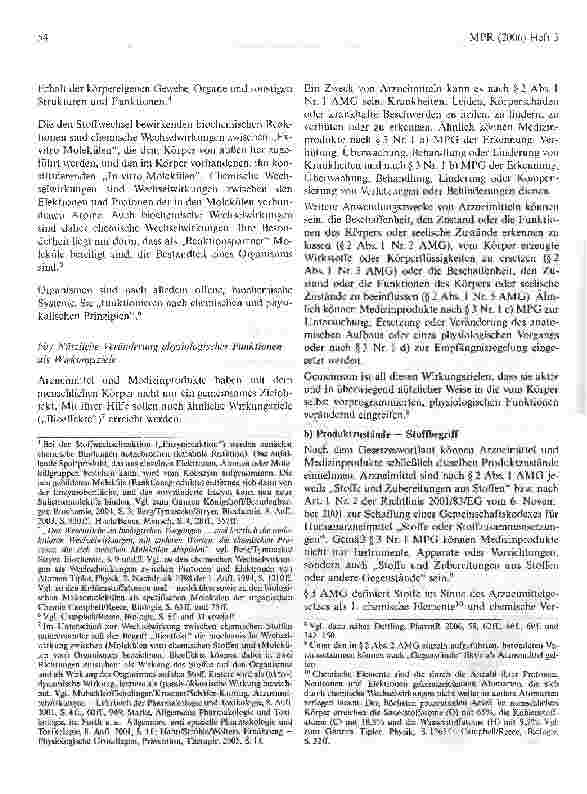 Vorschauseite 2: Zur Abgrenzung von Arzneimitteln und Medizinprodukten