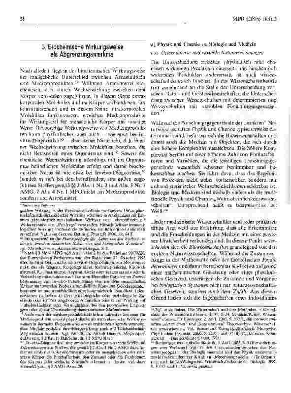 Vorschauseite 6: Zur Abgrenzung von Arzneimitteln und Medizinprodukten