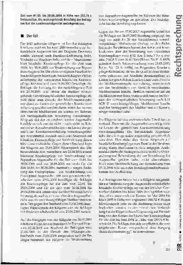 Vorschauseite 2: Freistellung von den Kosten der häuslichen Krankenpflege - Augensalbe