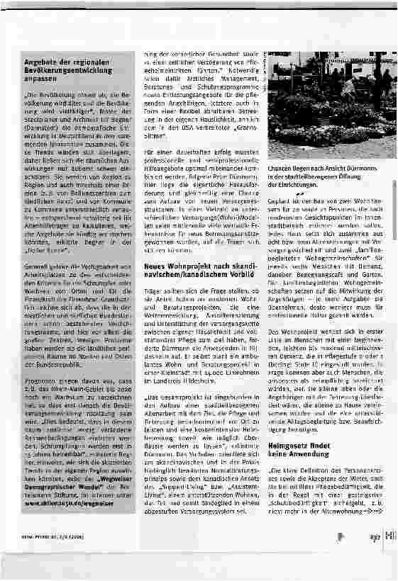 Vorschauseite 2: Bedarfsorientierte Versorgung