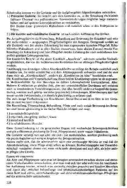 Vorschauseite 2: Die Situation des alternden Menschen in der heutigen Gesellschaft aus medizinischer Sicht