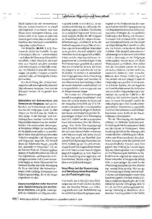 Vorschauseite 3: Beispiele der Aufklärungsarbeit im Bereich Migration