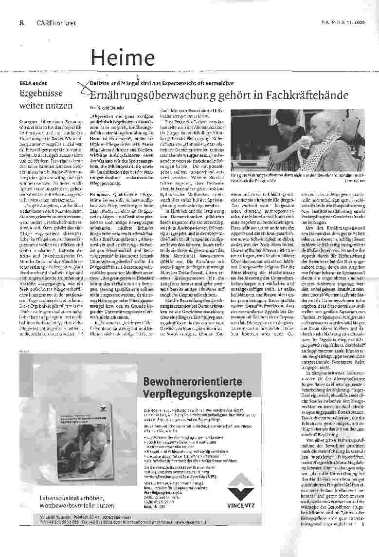 Vorschauseite 1: Ernährungsüberwachung gehört in Fachkräftehände